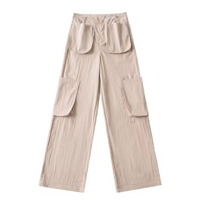 Low waisted multi pocket work pants