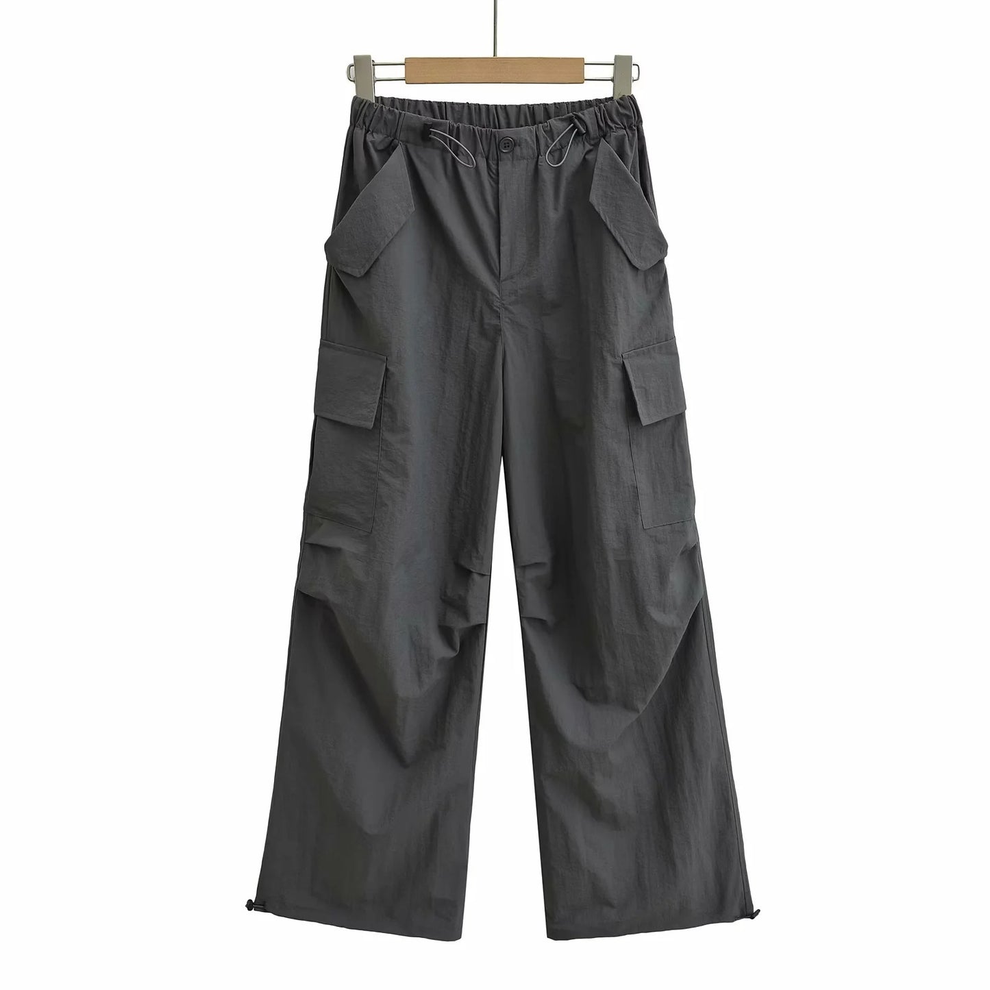 Multi pocket loose work pants for women
