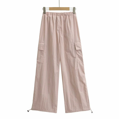 Multi pocket loose work pants for women