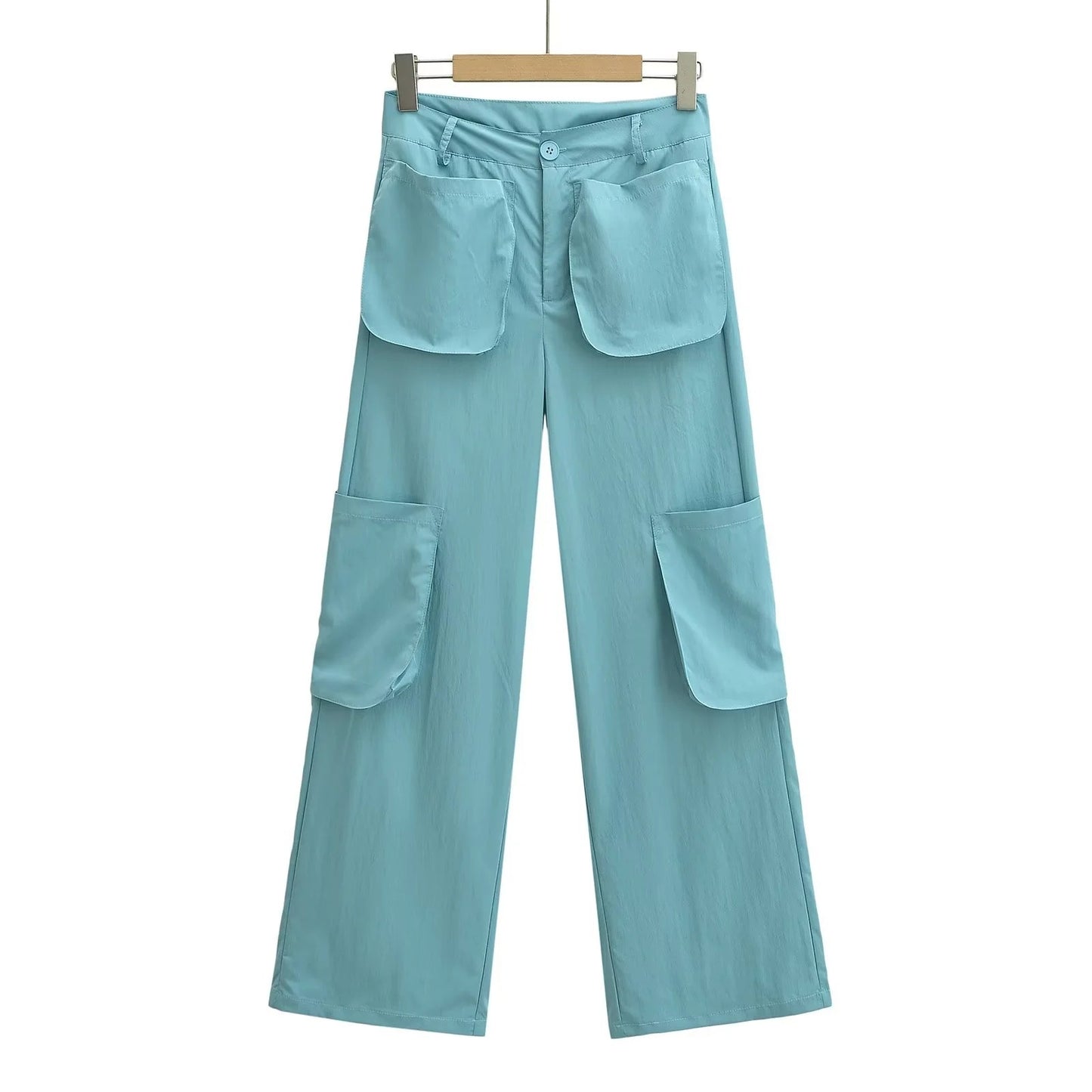 Low waisted multi pocket work pants
